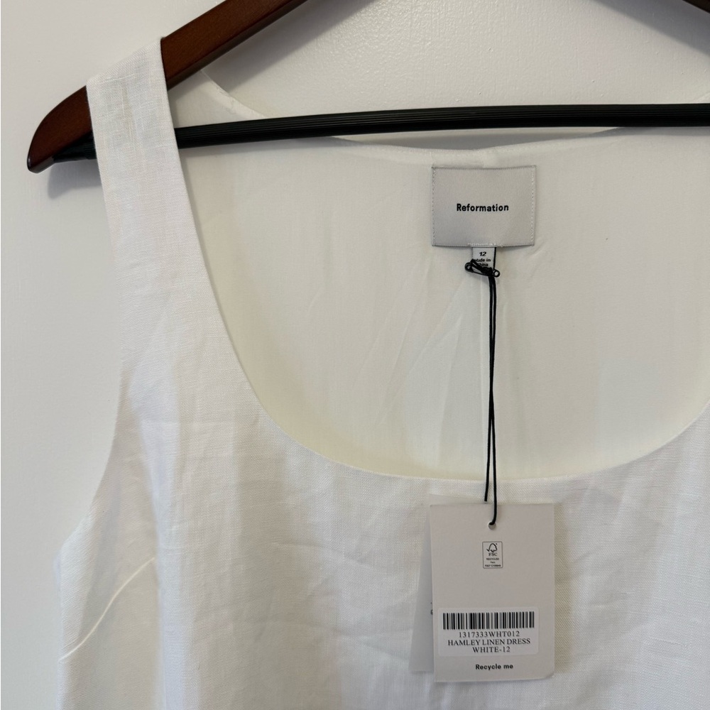 Reformation Hamley Linen Midi Dress NWT | 100% Linen Sustainable Summer - Picture 5 of 7